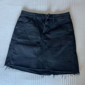 Barely worn black denim skirt